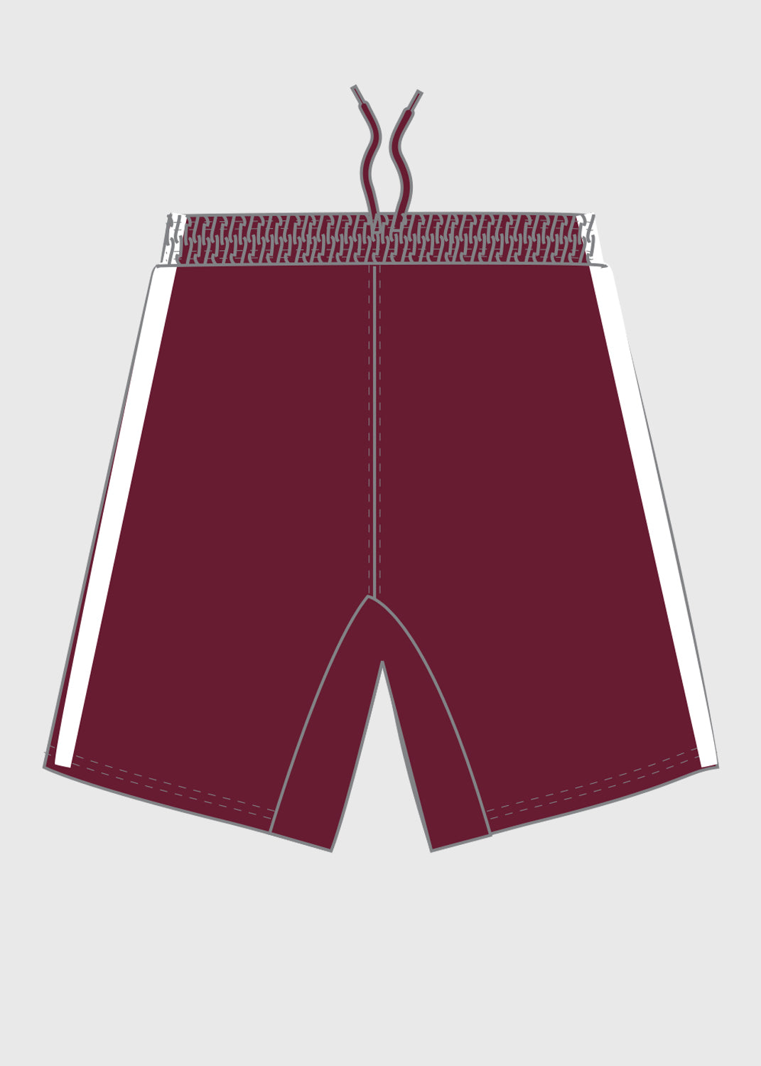 Male - Soccer Shorts - Maroon