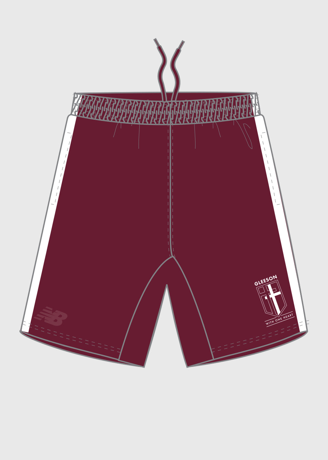 Male - Soccer Shorts - Maroon