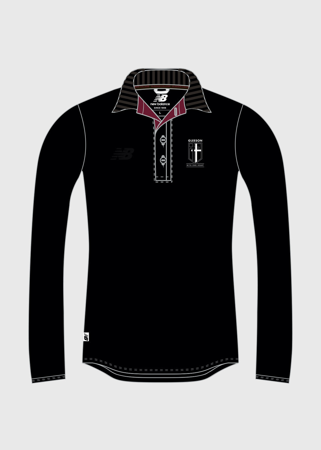 Male - Staff L/S Polo Shirt - Black