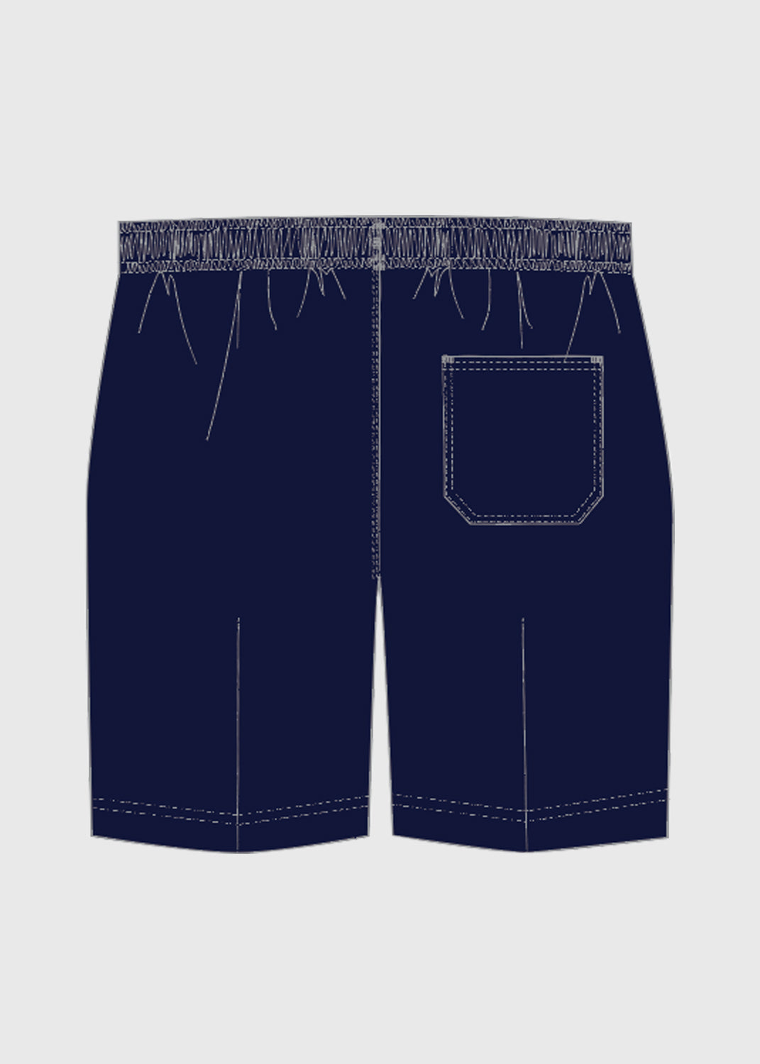 .edu Essentials Short Formal Boys Full Elastic Waist Sapphire