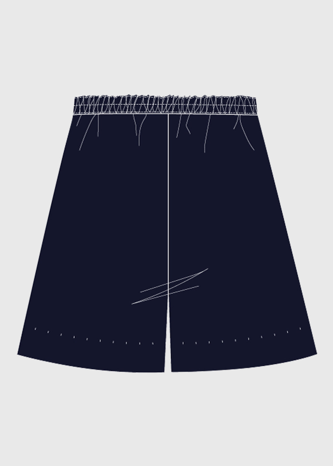 .edu Essentials Formal Culotte - Midnight Navy (Front Tab)