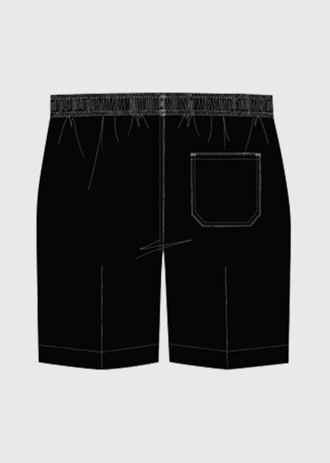 .edu Essentials Short Formal Boys Full Elastic Waist - Black