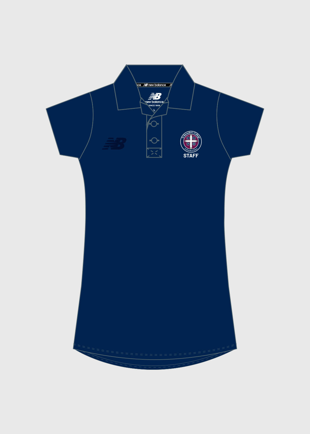 Female - Media Polo - Navy