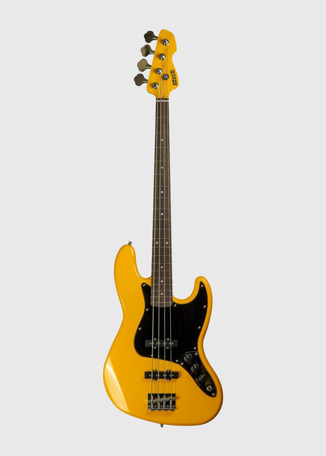 JB 4-String Electric Bass Guitar with Bag - Yellow