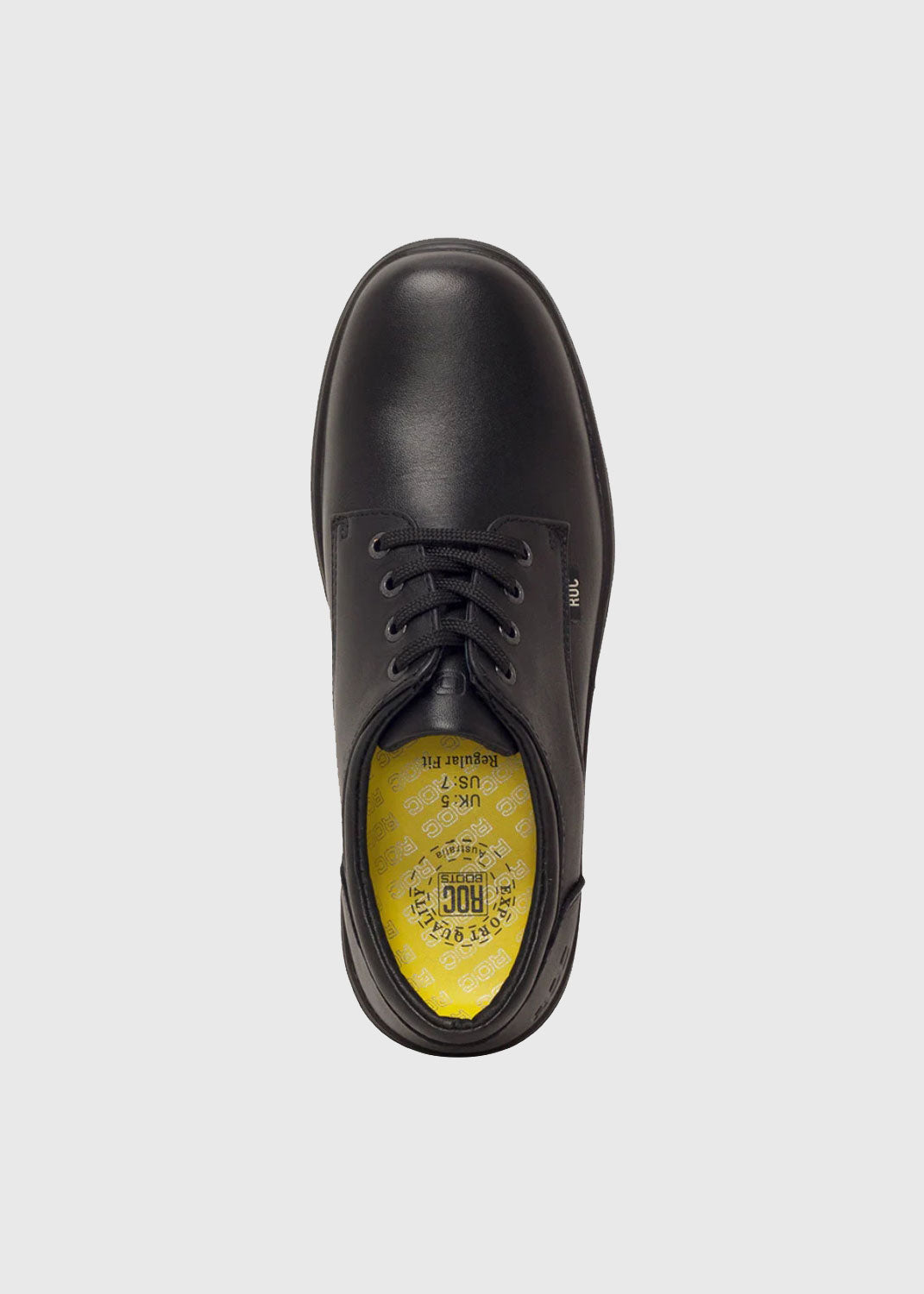 Larrikin Youth Leather School Shoe - Black