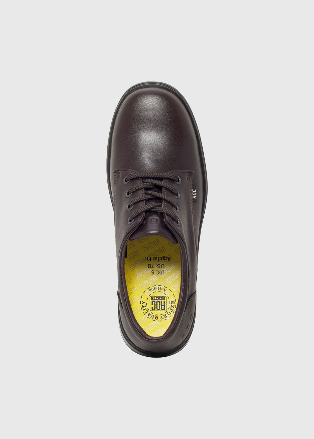 Larrikin Youth Leather School Shoe - Brown