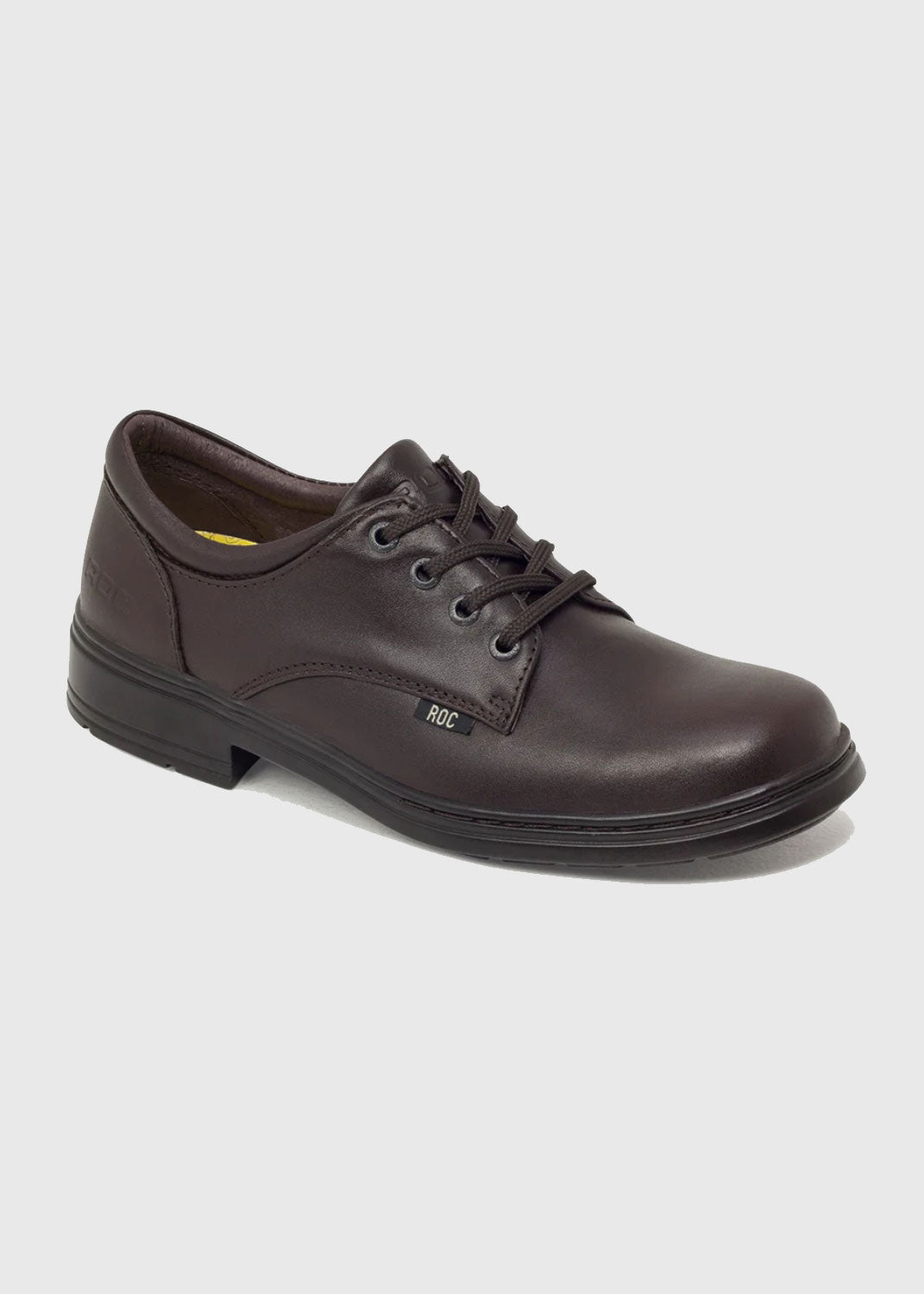 Larrikin Youth Leather School Shoe - Brown
