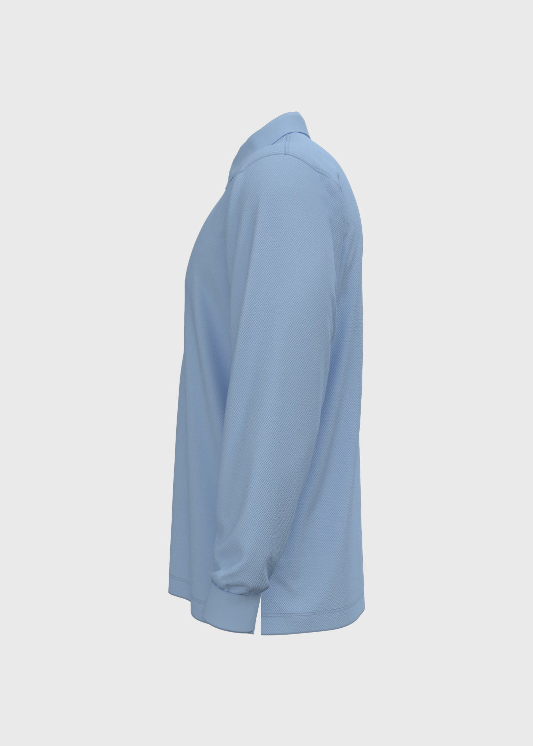 Long Sleeve Polo - Light Blue