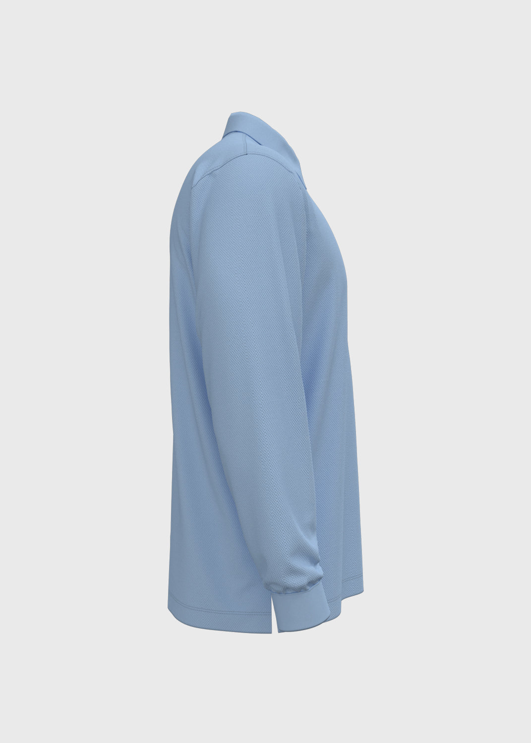 Long Sleeve Polo - Light Blue