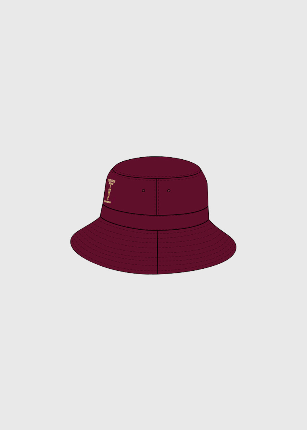 Hat Bucket Maroon