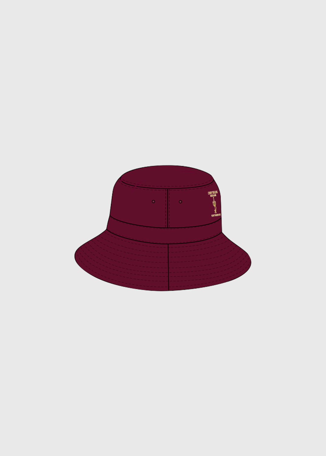 Hat Bucket Maroon