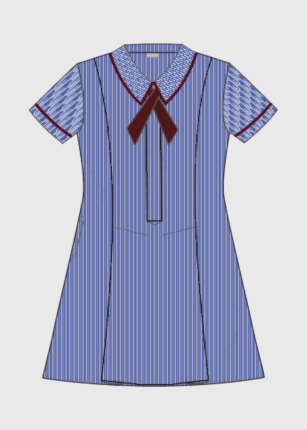 Dress Summer w/ tie 7-10