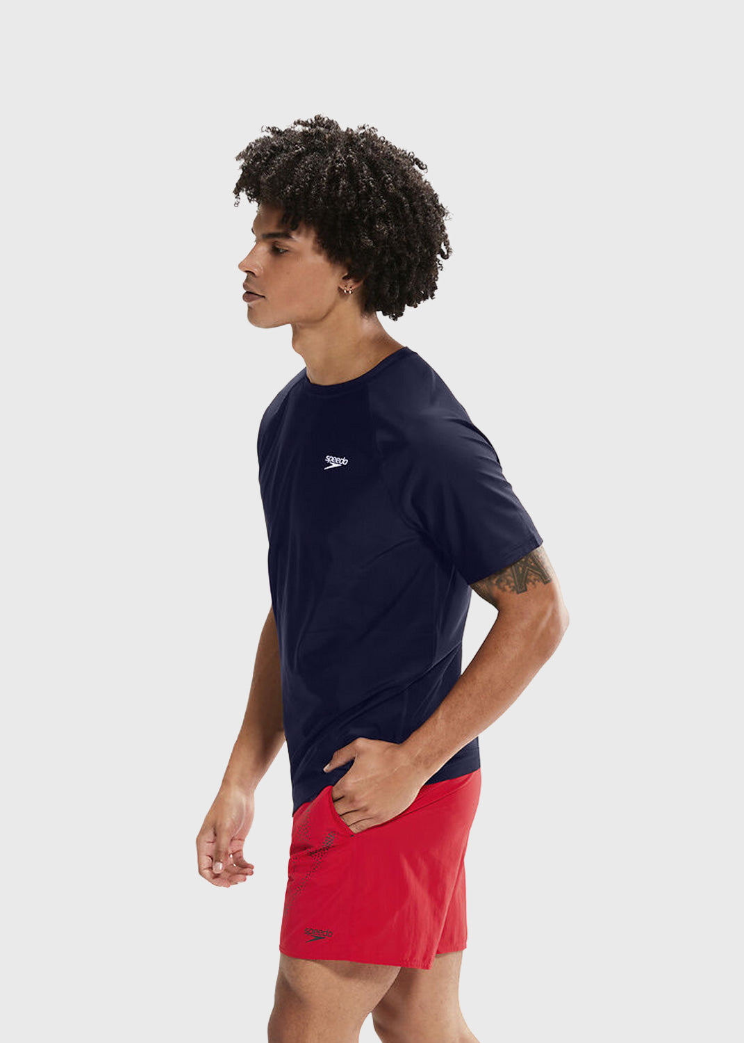 Men's Essential SS Rash Top - Navy