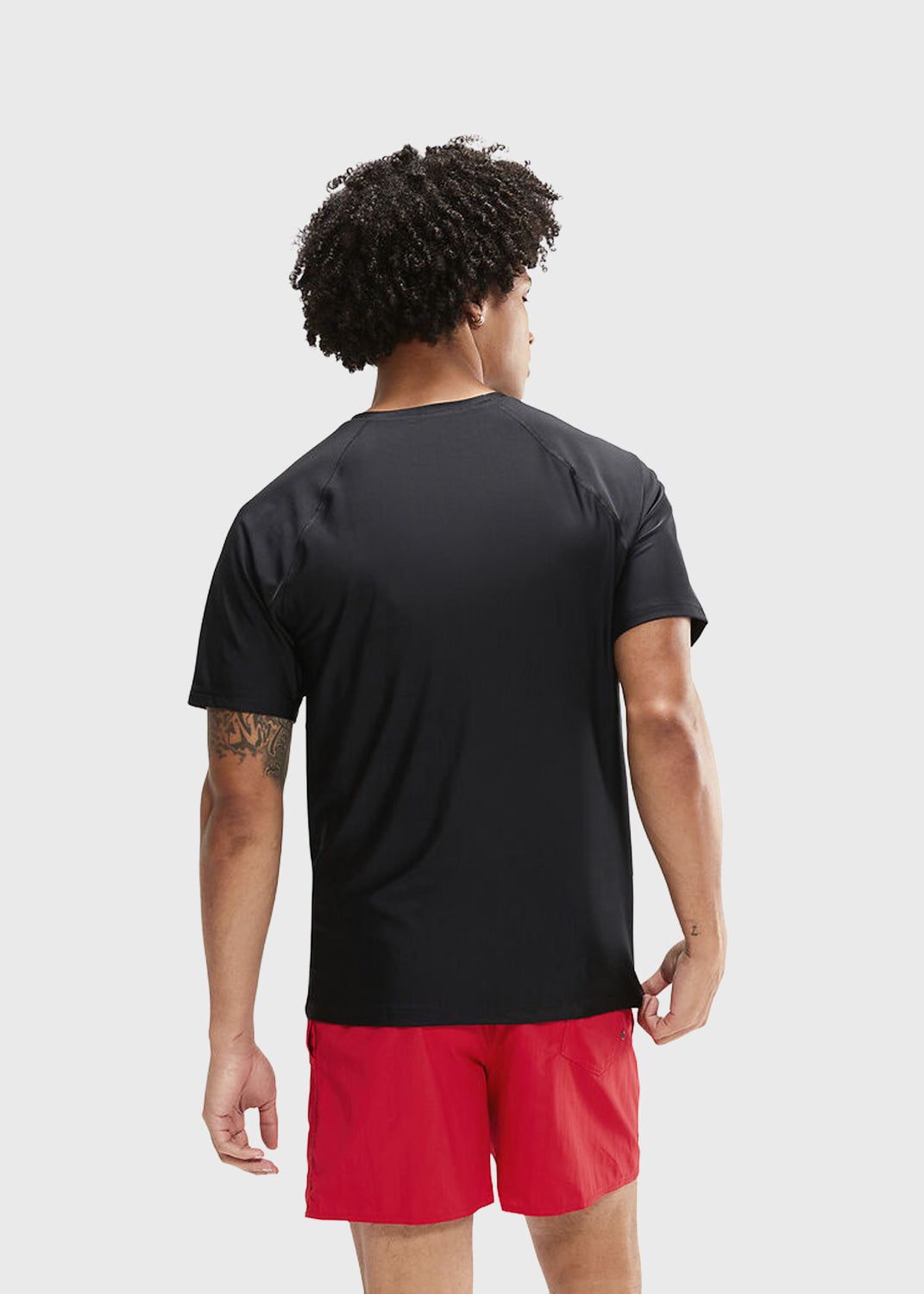 Men's Essential SS Rash Top - Black