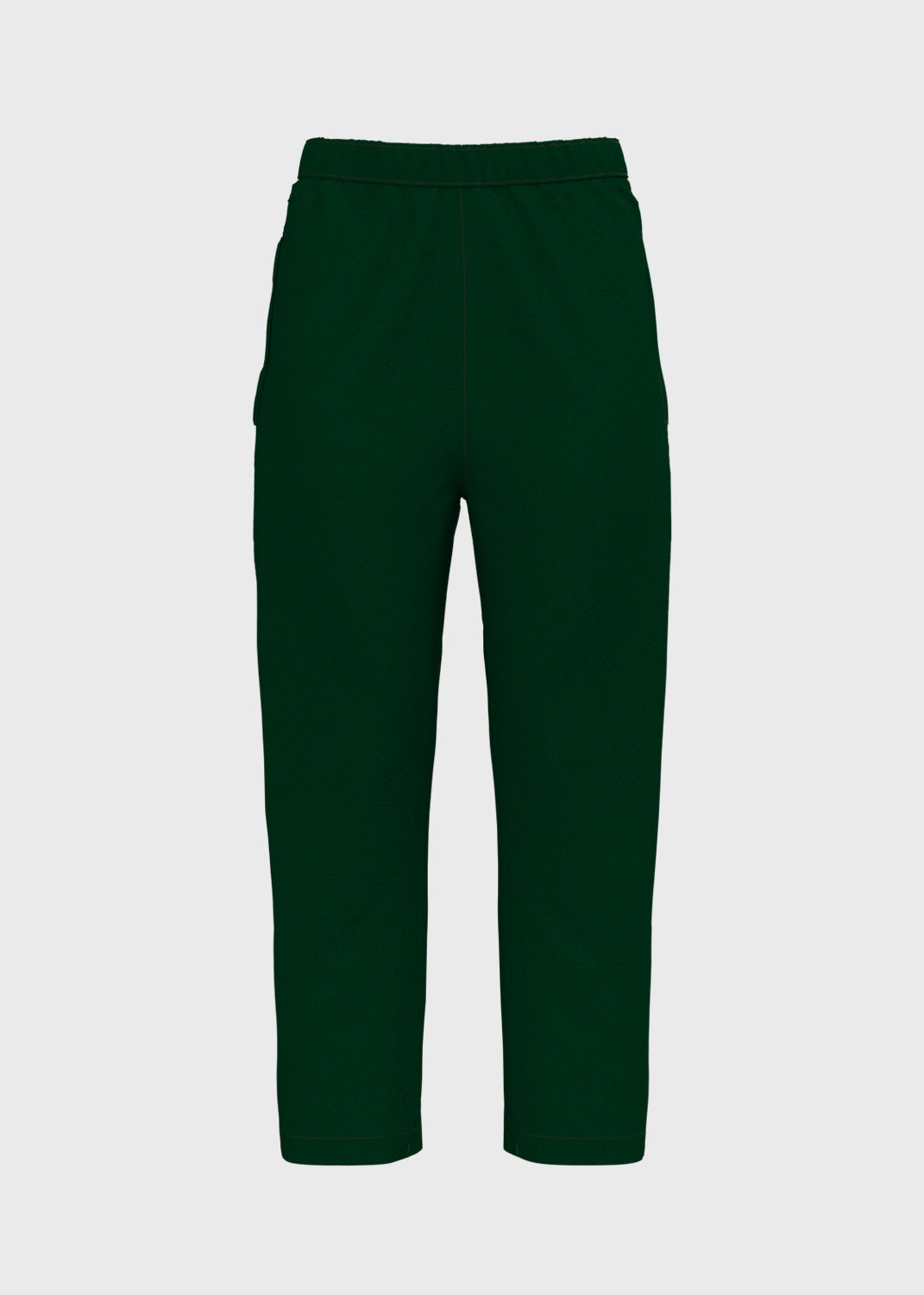 Microfibre Straight Leg Track Pants - Kale Green