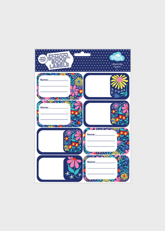 Book Labels - Flower Fun