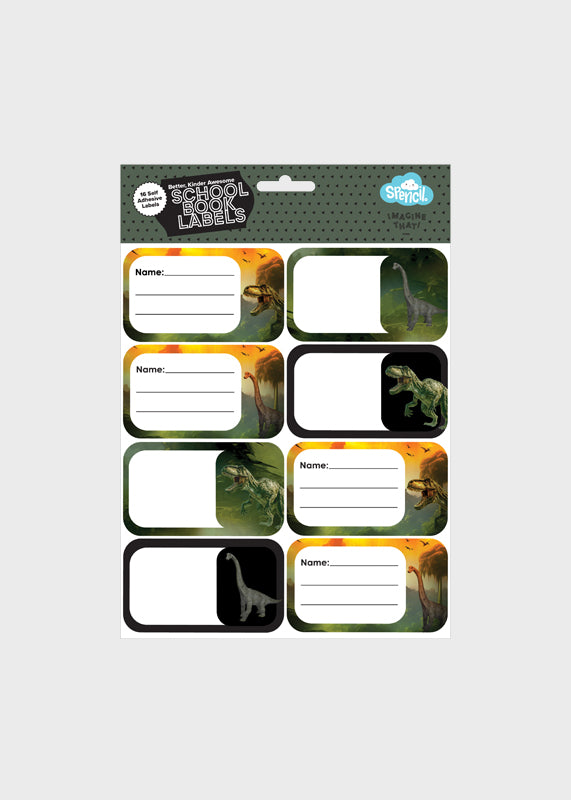 Book Labels - Jurassic Kingdom