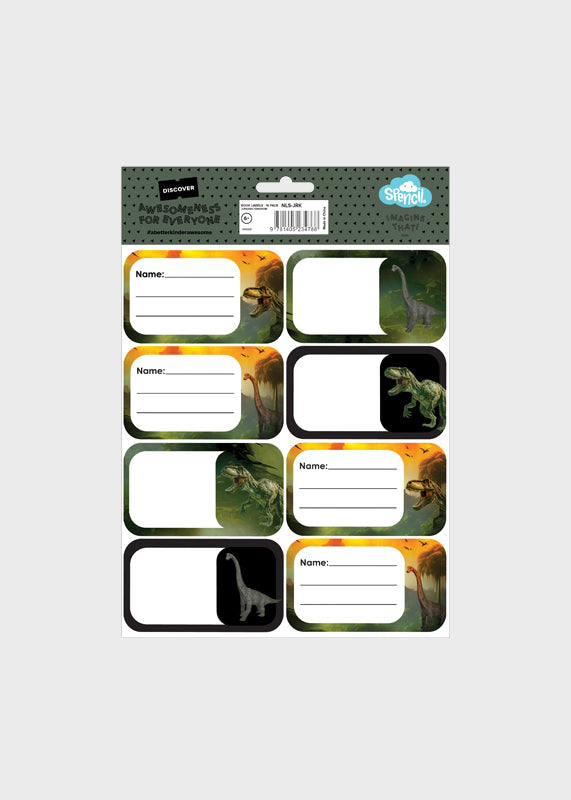 Book Labels - Jurassic Kingdom