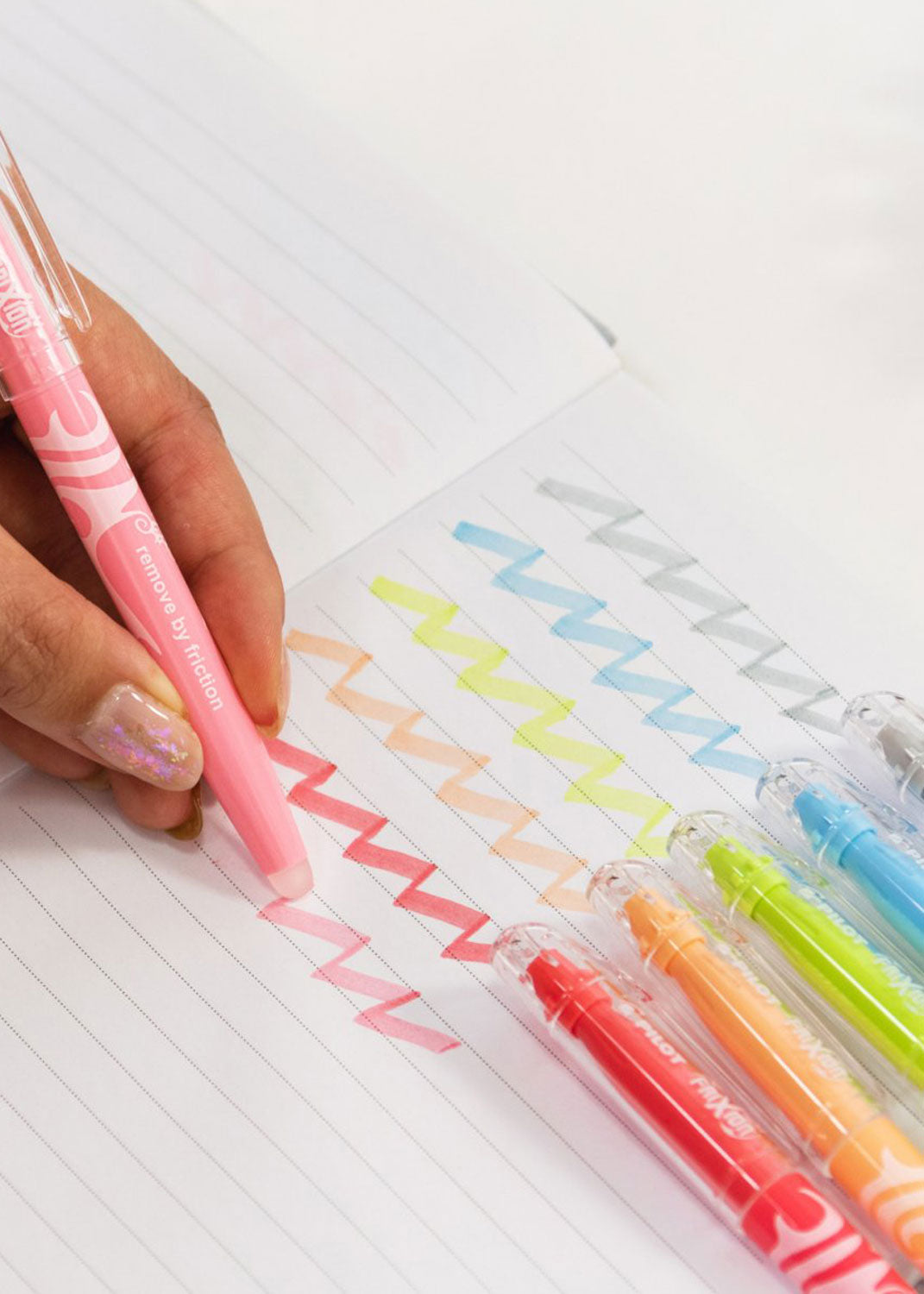 FriXion Light Natural Erasable Highlighter Wallet - 6 Pack