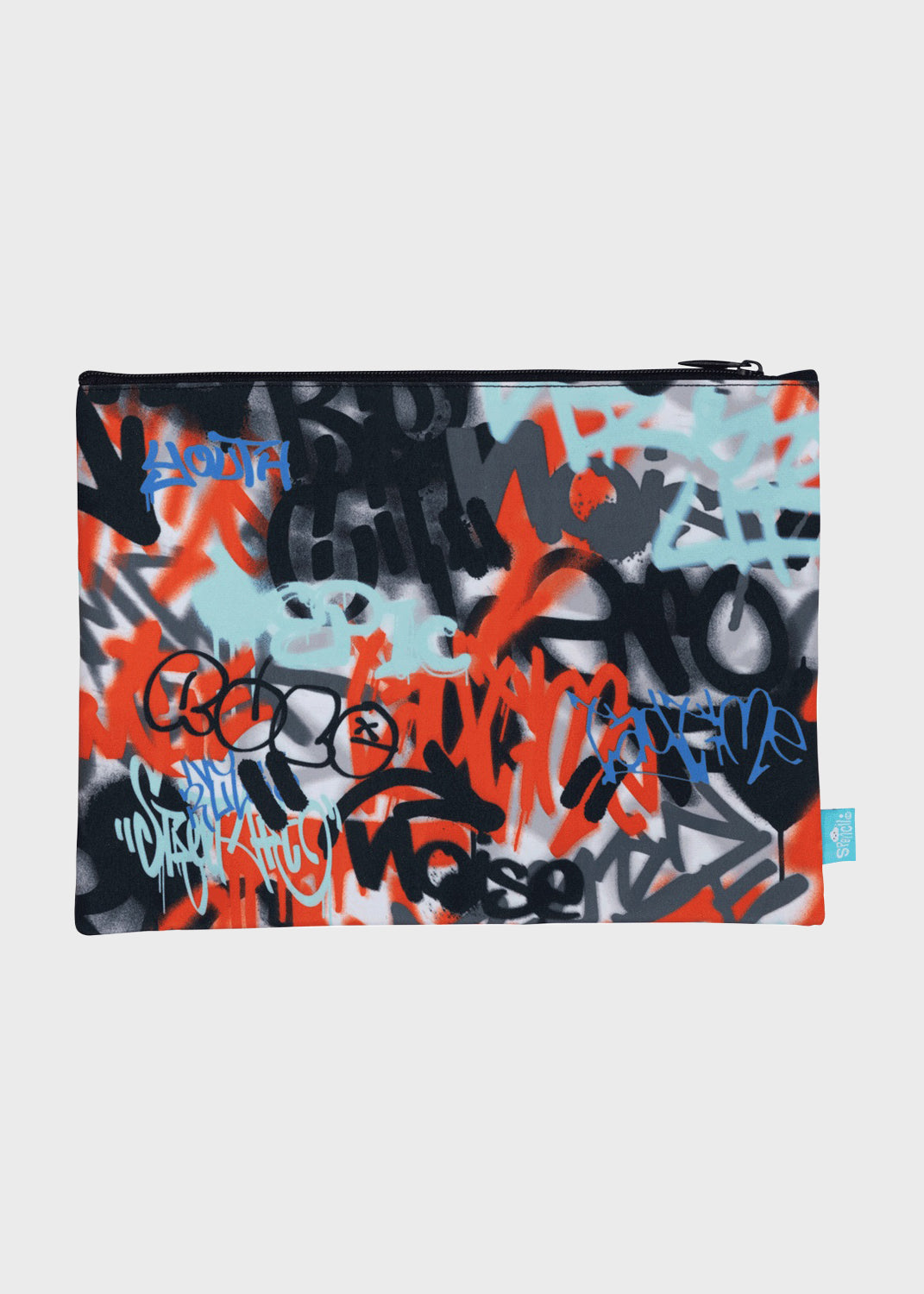 A4 Twin Zip Pencil Case - Urban Scrawl