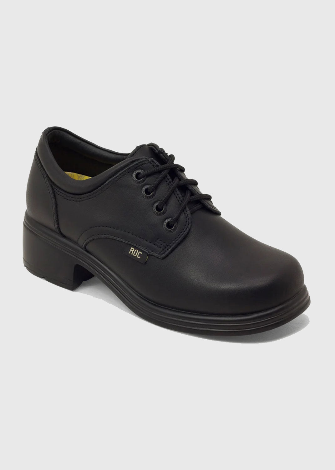 ROC Dakota Women's Leather School Shoe - Black
