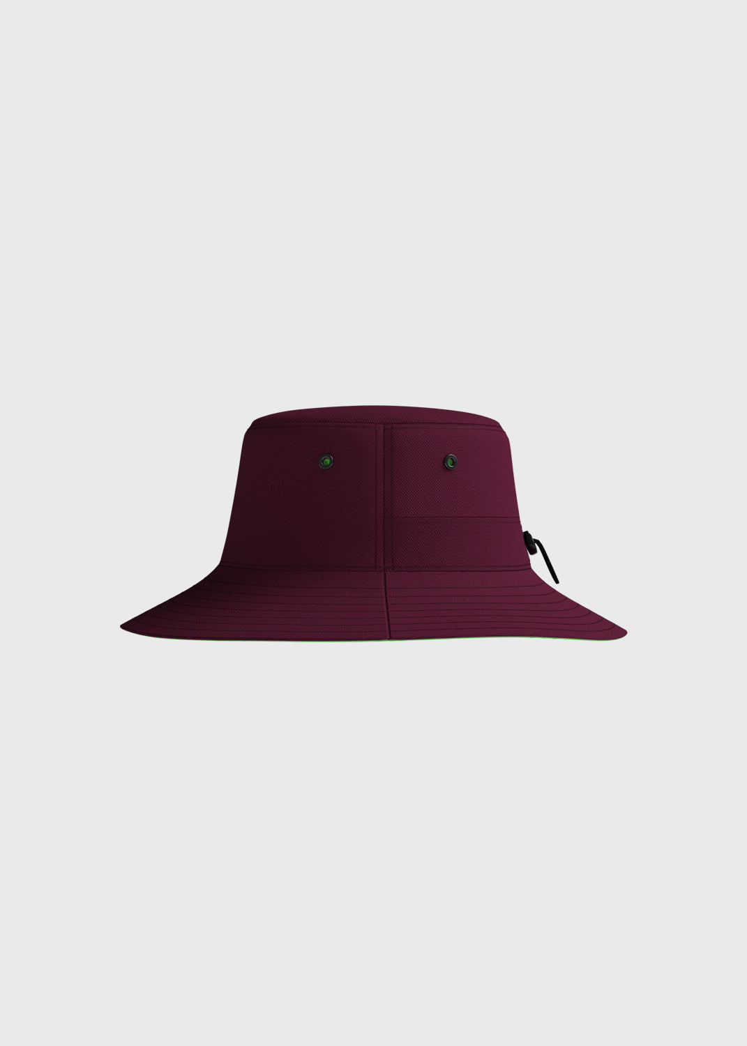 Reversible Bucket Hat - Maroon/Jelly Bean Green