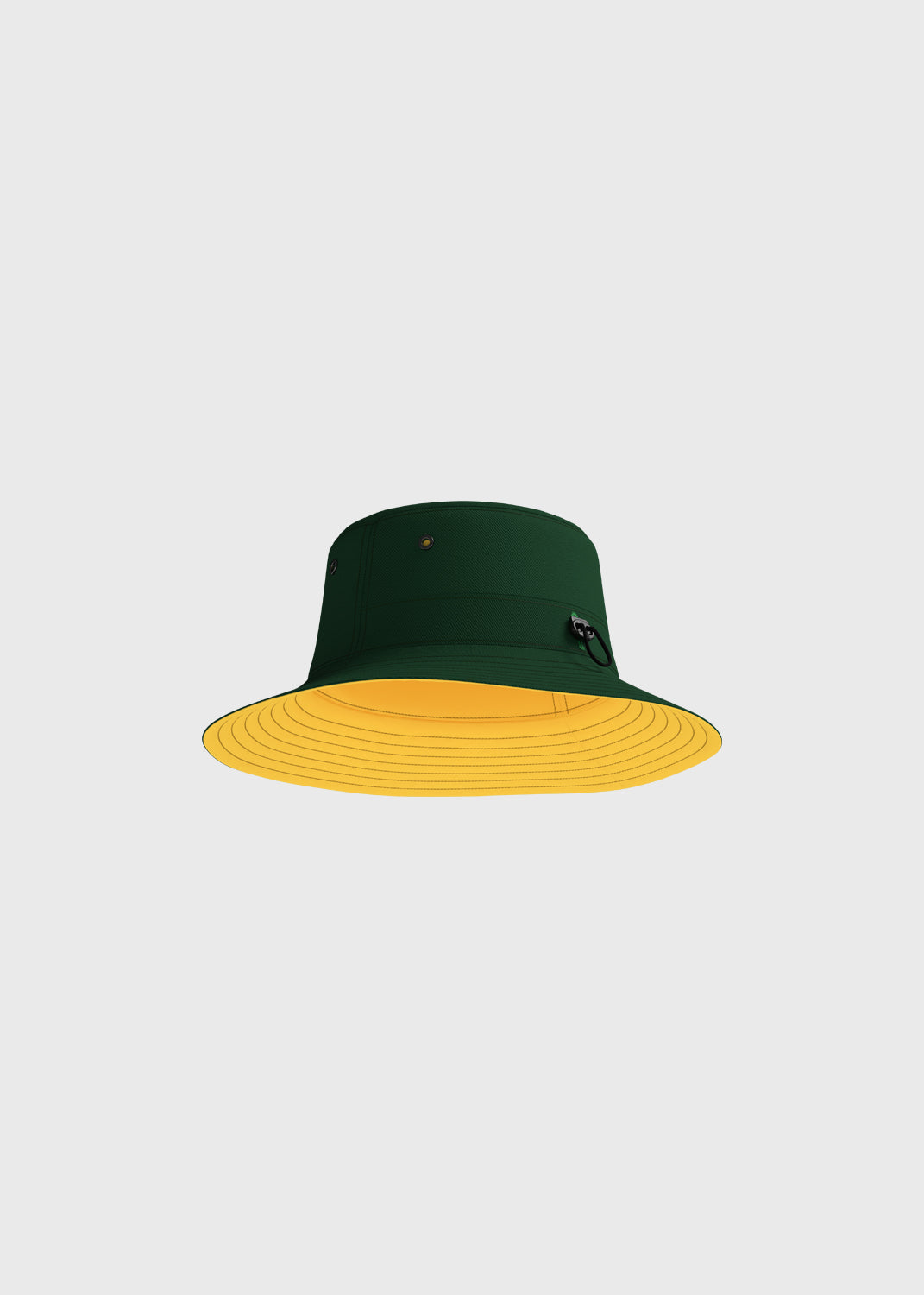 Reversible Bucket Hat - Pine Green/Gold