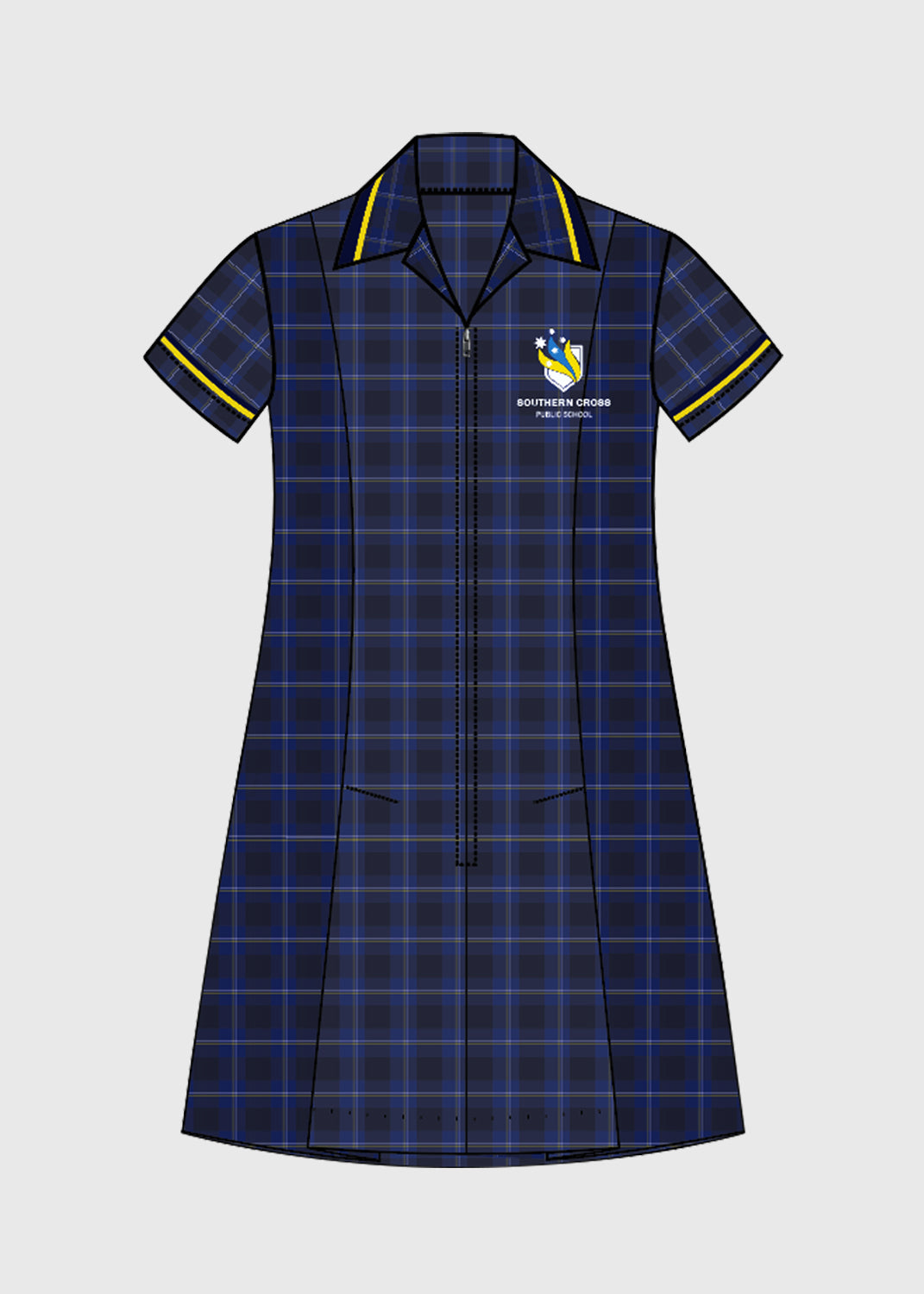 Dress Checked Navy