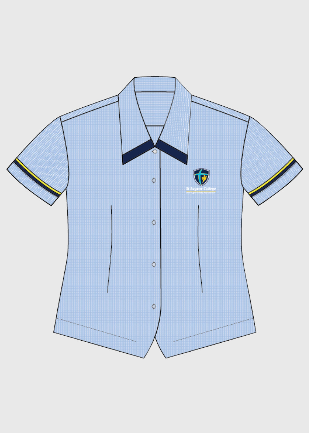 Blouse Formal Blue Ladies