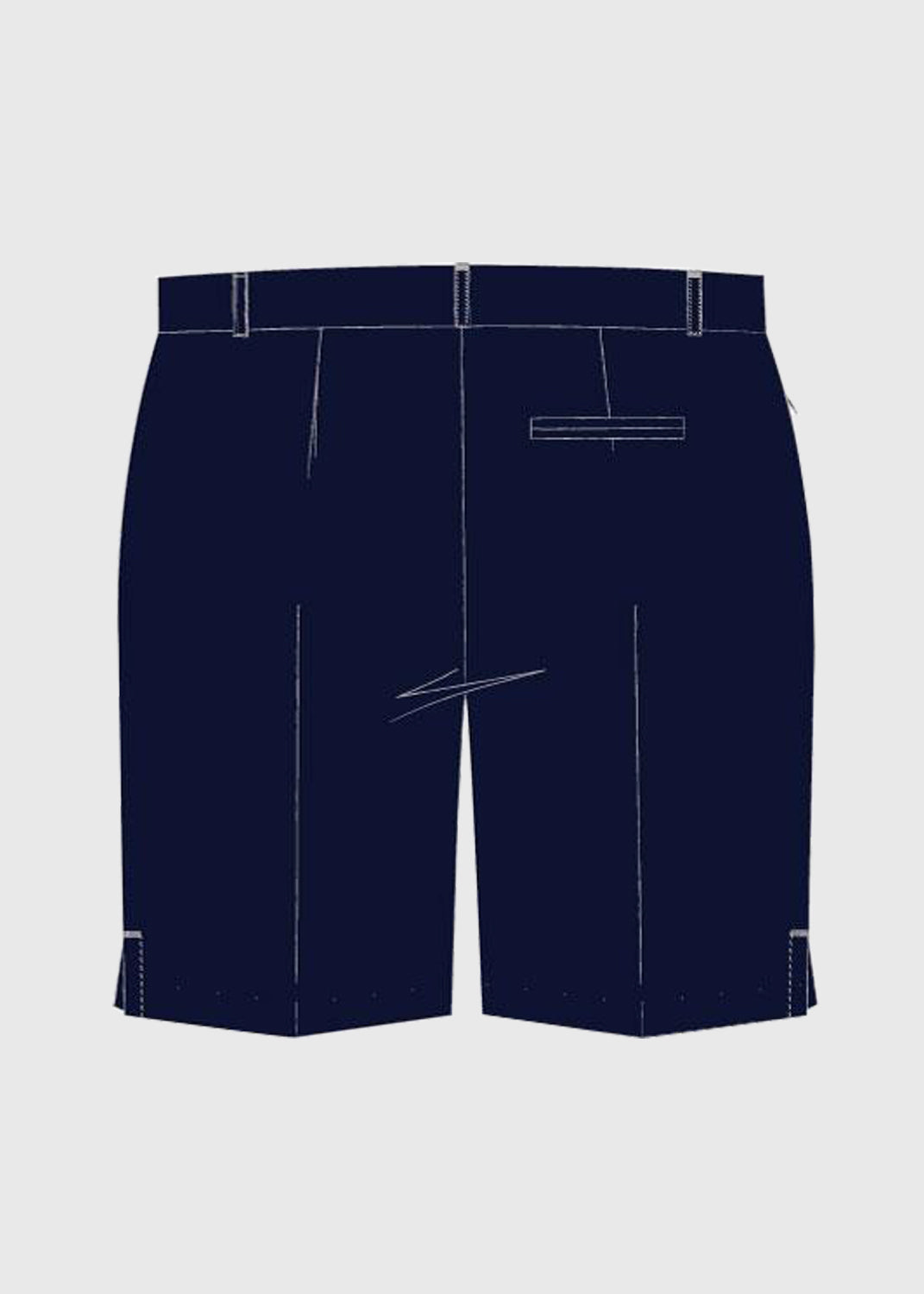Short Formal Navy - Belt Loop