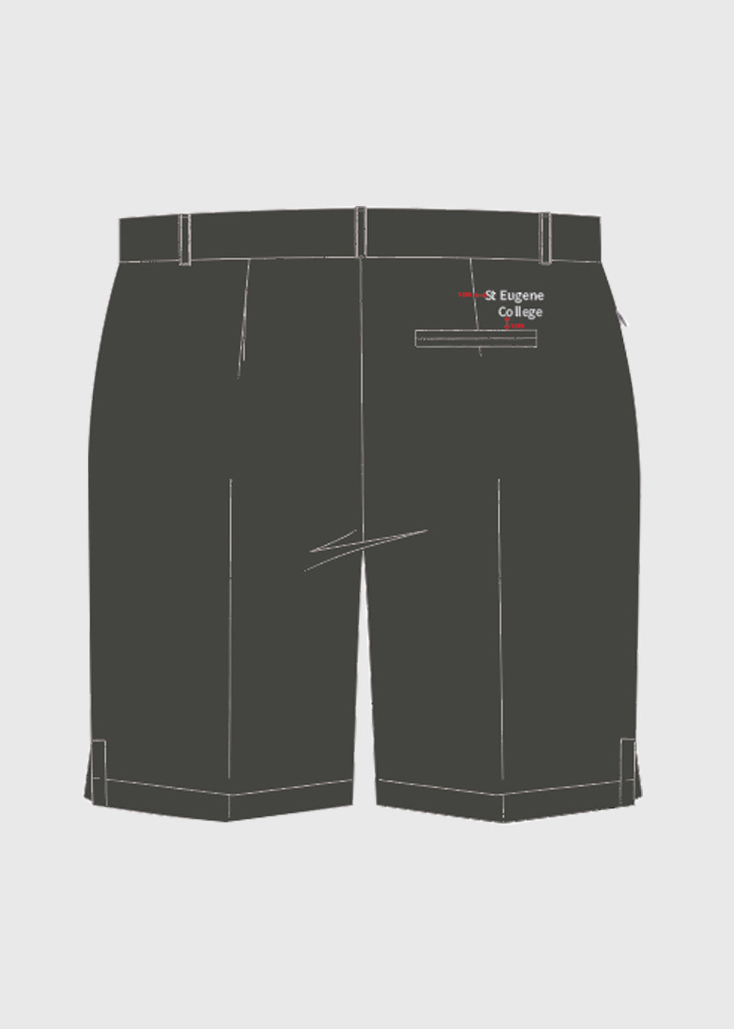 Short Formal Senior Grey