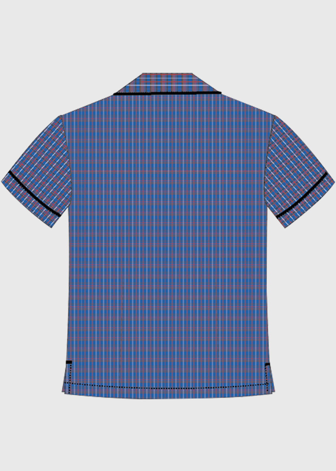Blouse Check Blue
