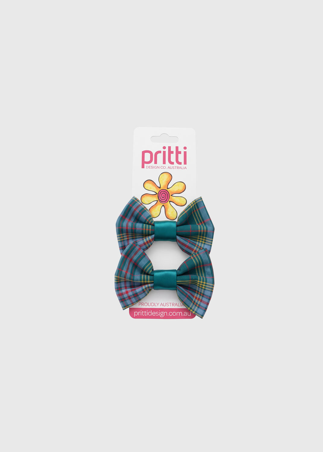Pony Bow Elastic Check 2PK