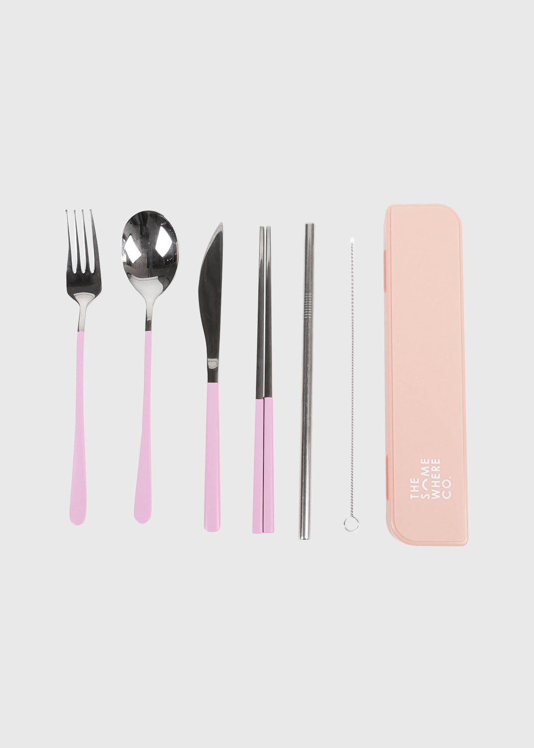 TSC  Cutlery Set - Silver/Lilac Handle (7 Piece)