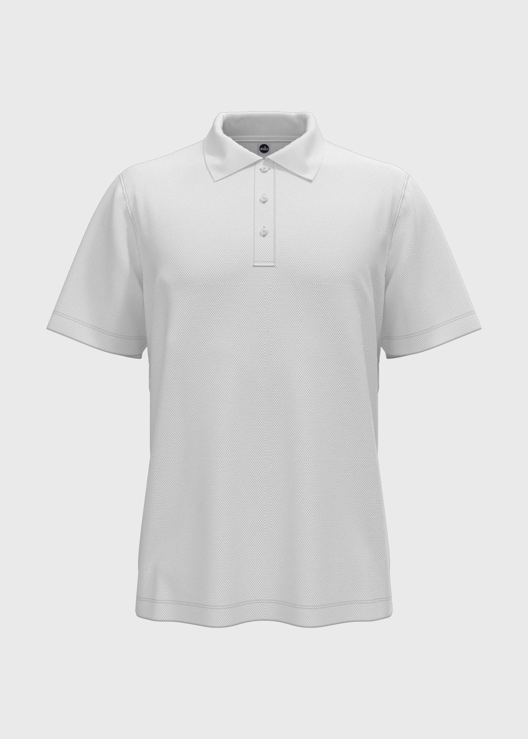 Short Sleeve Polo - White