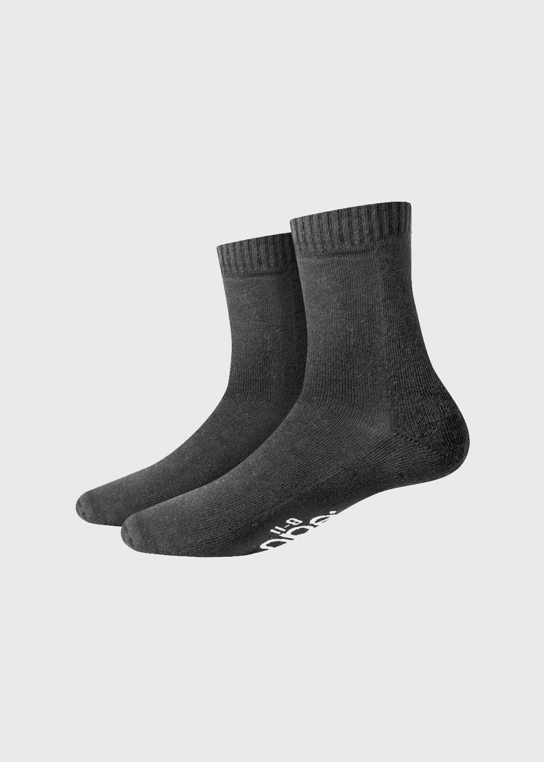 Socks Quarter Crew (Dark Grey) 3pk