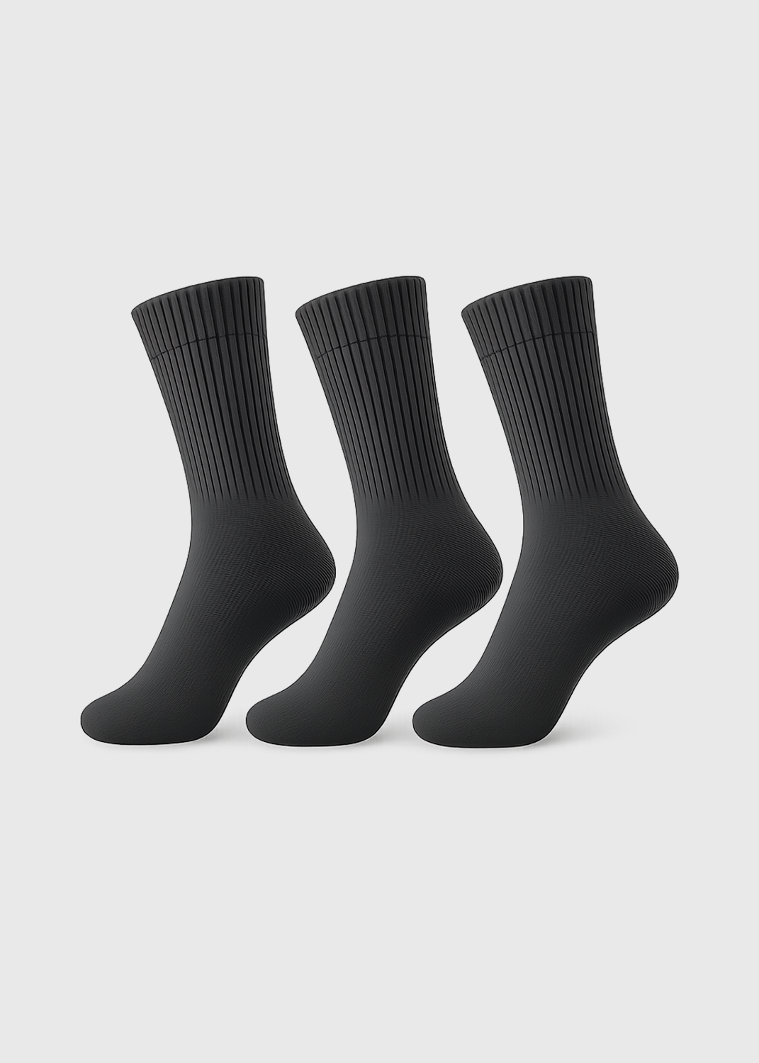 Socks Turndown (Dark Grey) 3pk