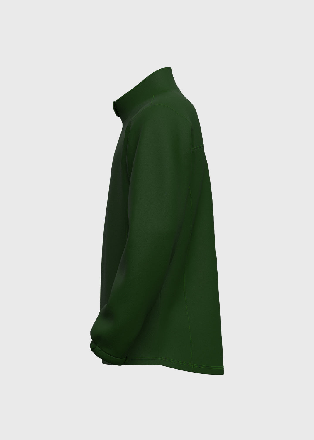Softshell Jacket Set in Side Panel - Kale Green