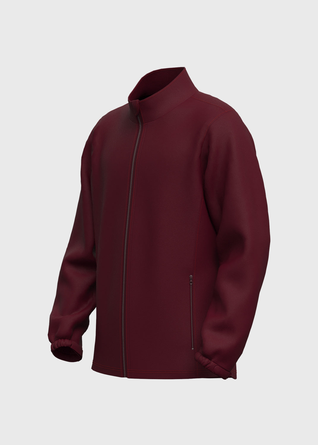 Softshell Jacket Set in Side Panel - Maroon