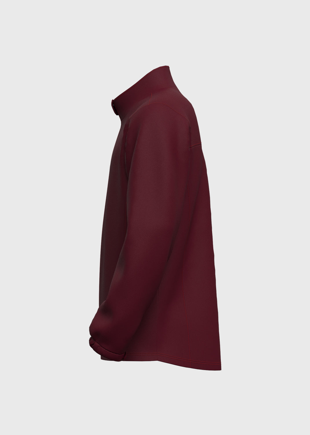 Softshell Jacket Set in Side Panel - Maroon