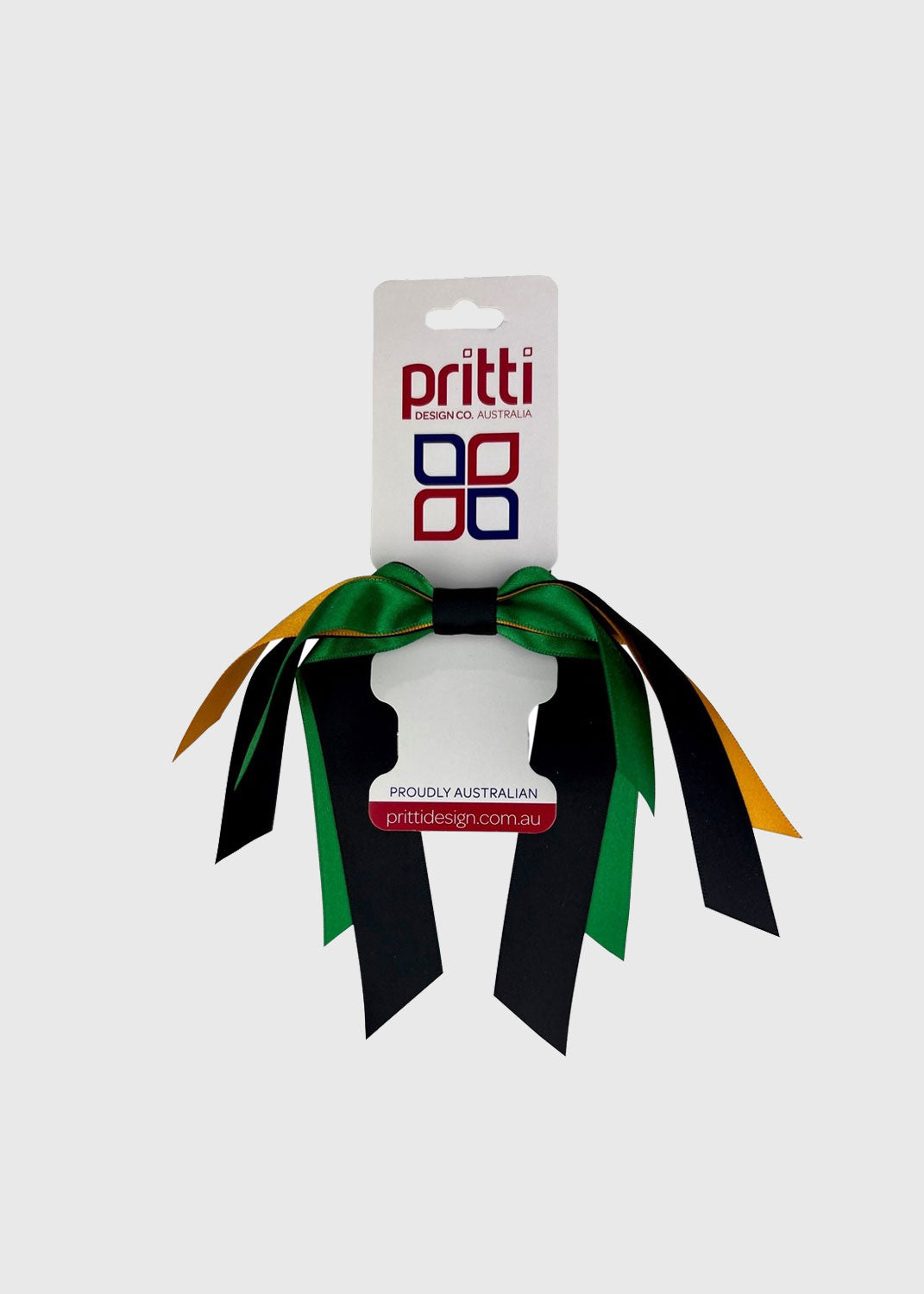 5 Layer Sports Ribbon Green Gold Black