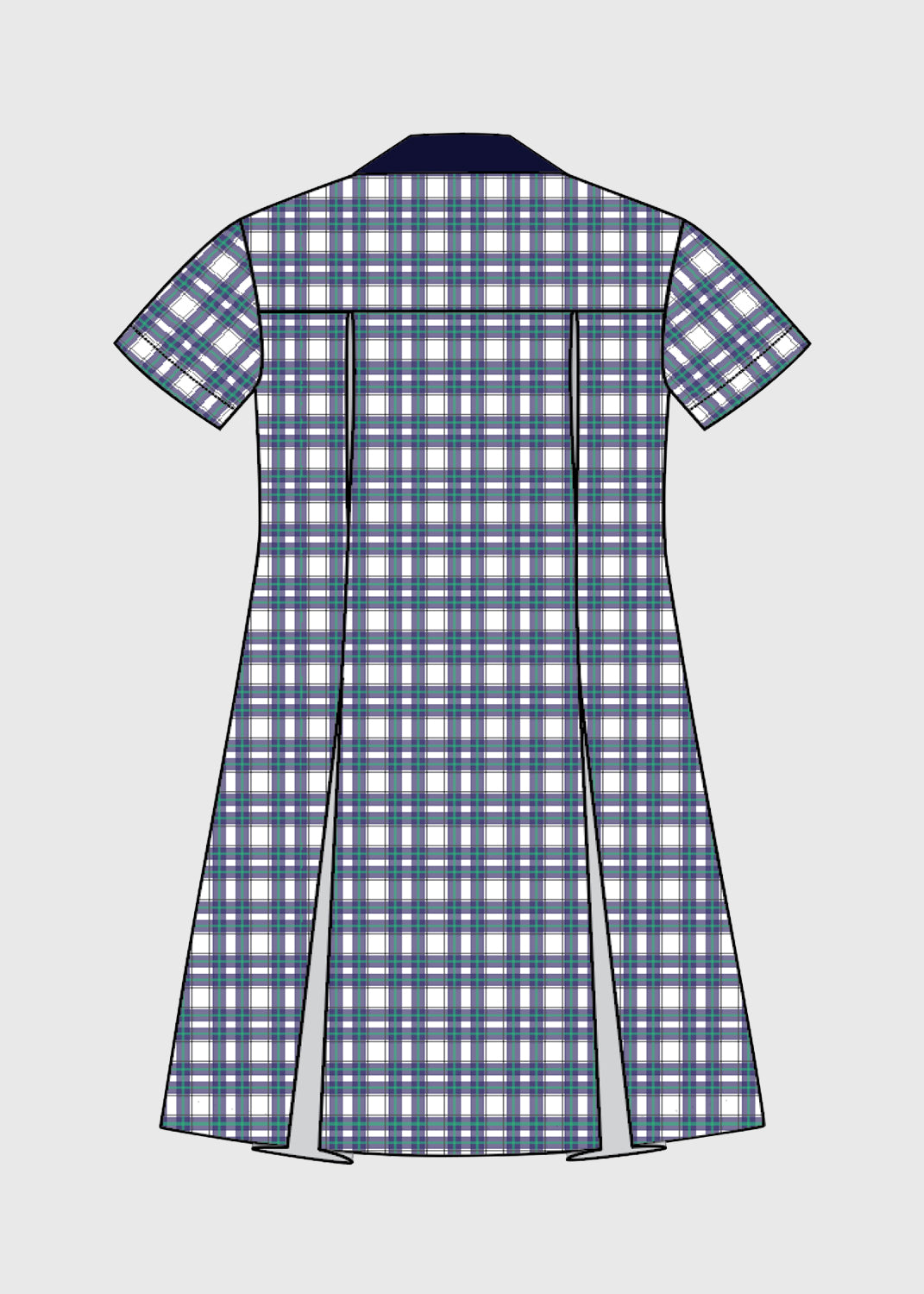 Girls Check Dress K-8