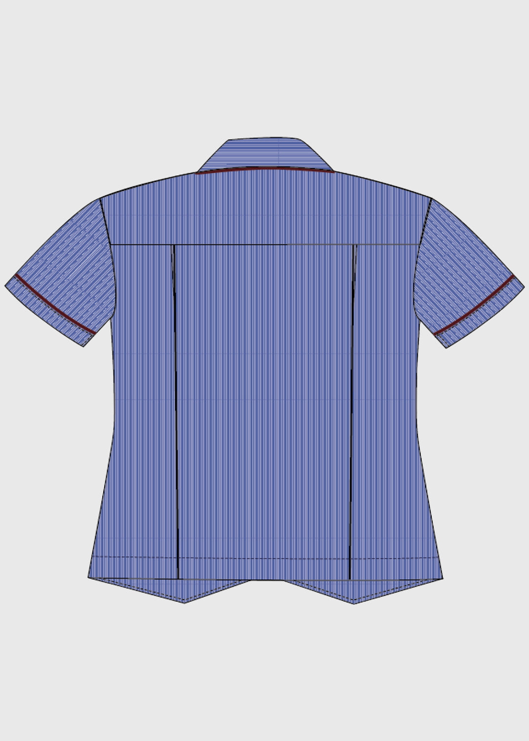 Blouse Blue w/ Tie 7-10
