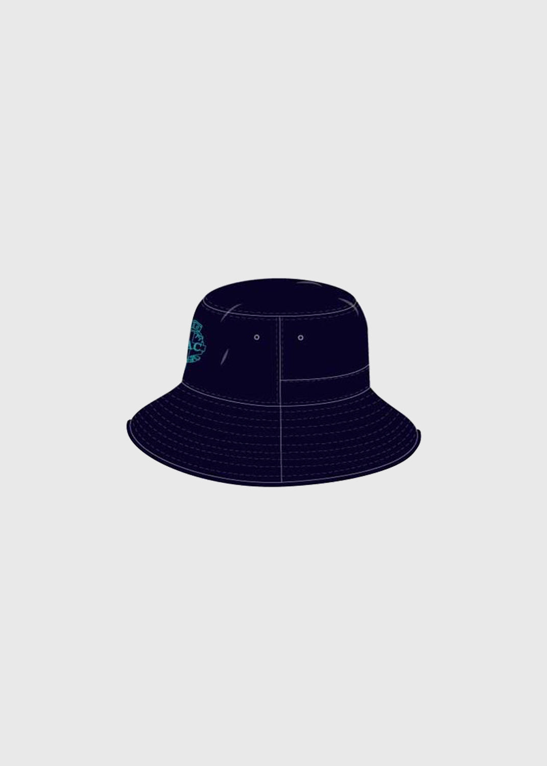 Bucket Hat Student (Teal Embroidery)