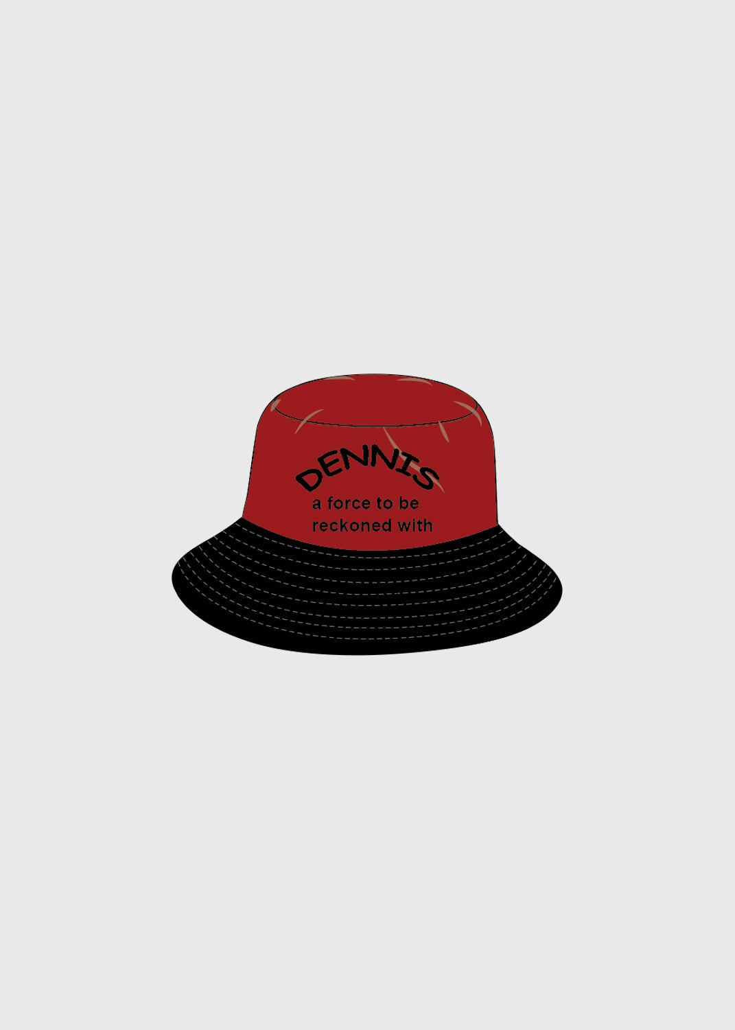 Hat Bucket Dennis Red