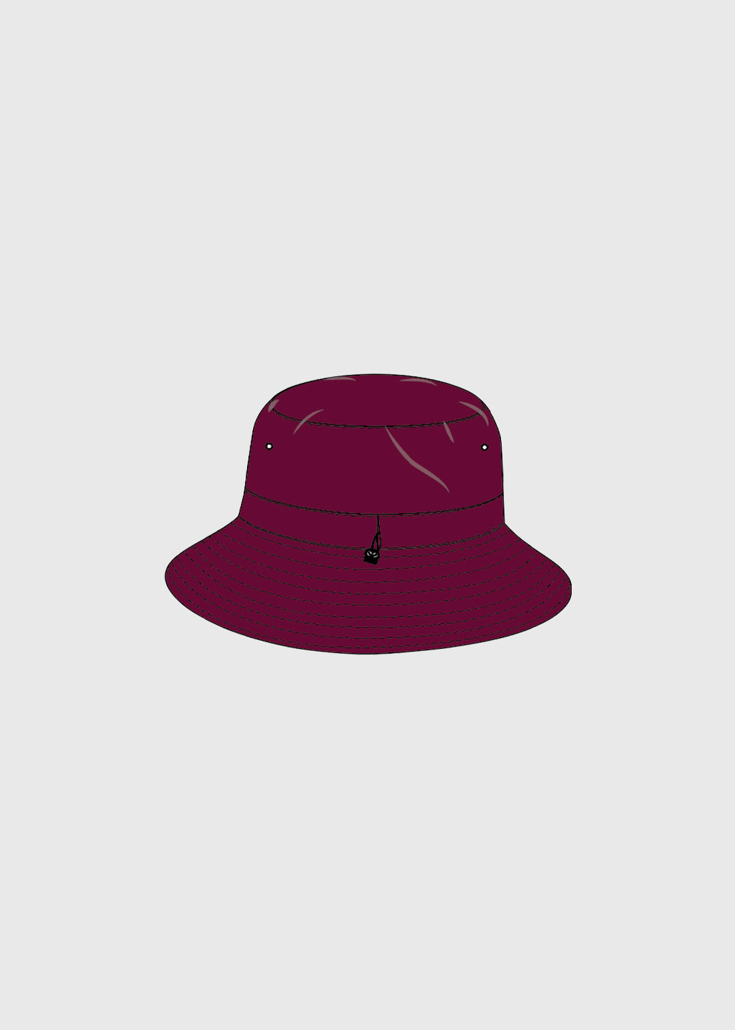 Hat Bucket Maroon