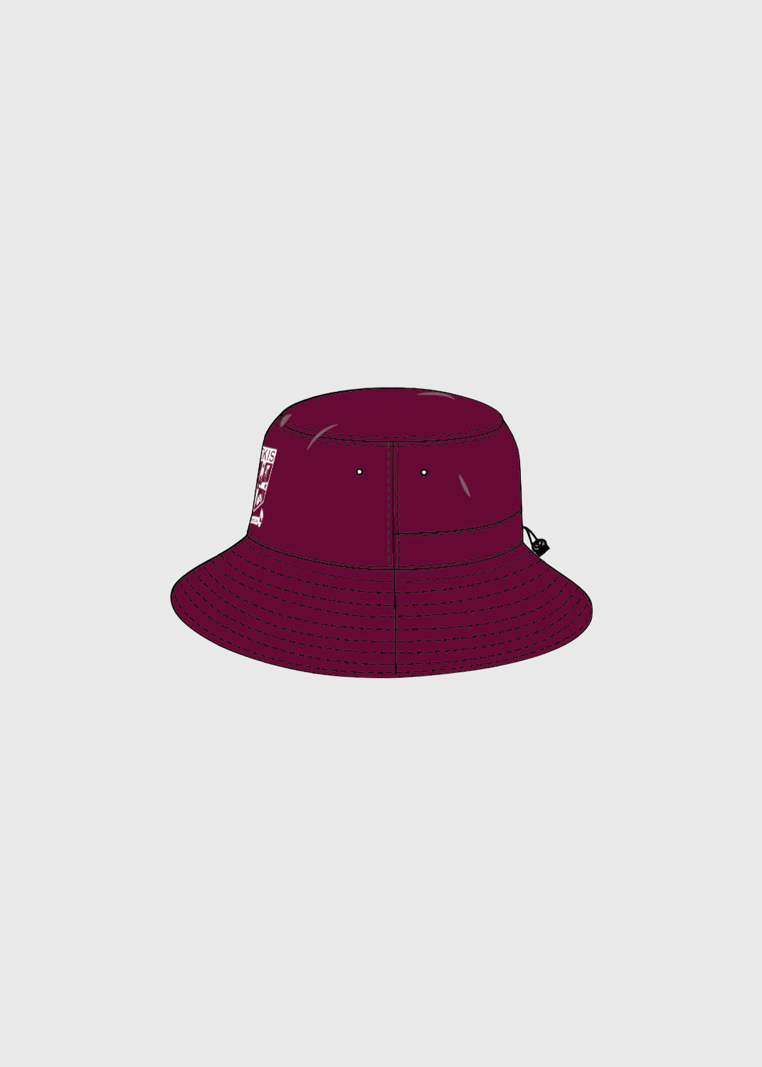 Hat Bucket Maroon
