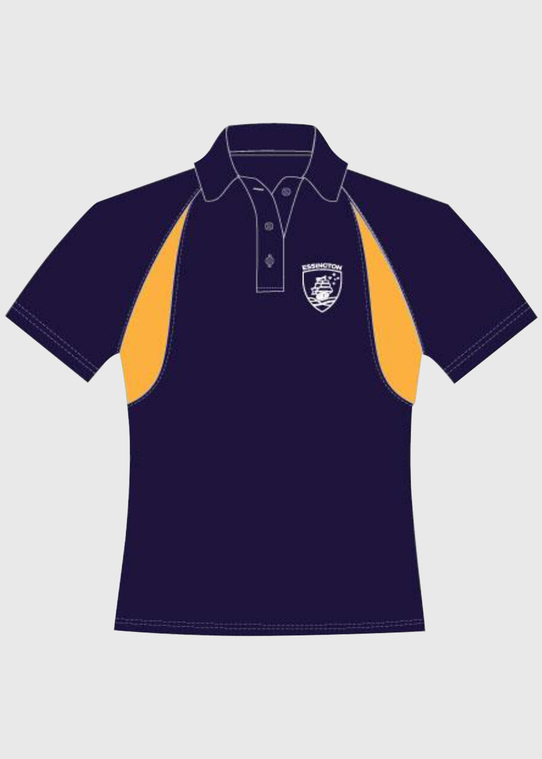 Polo Ladies Navy/Gold