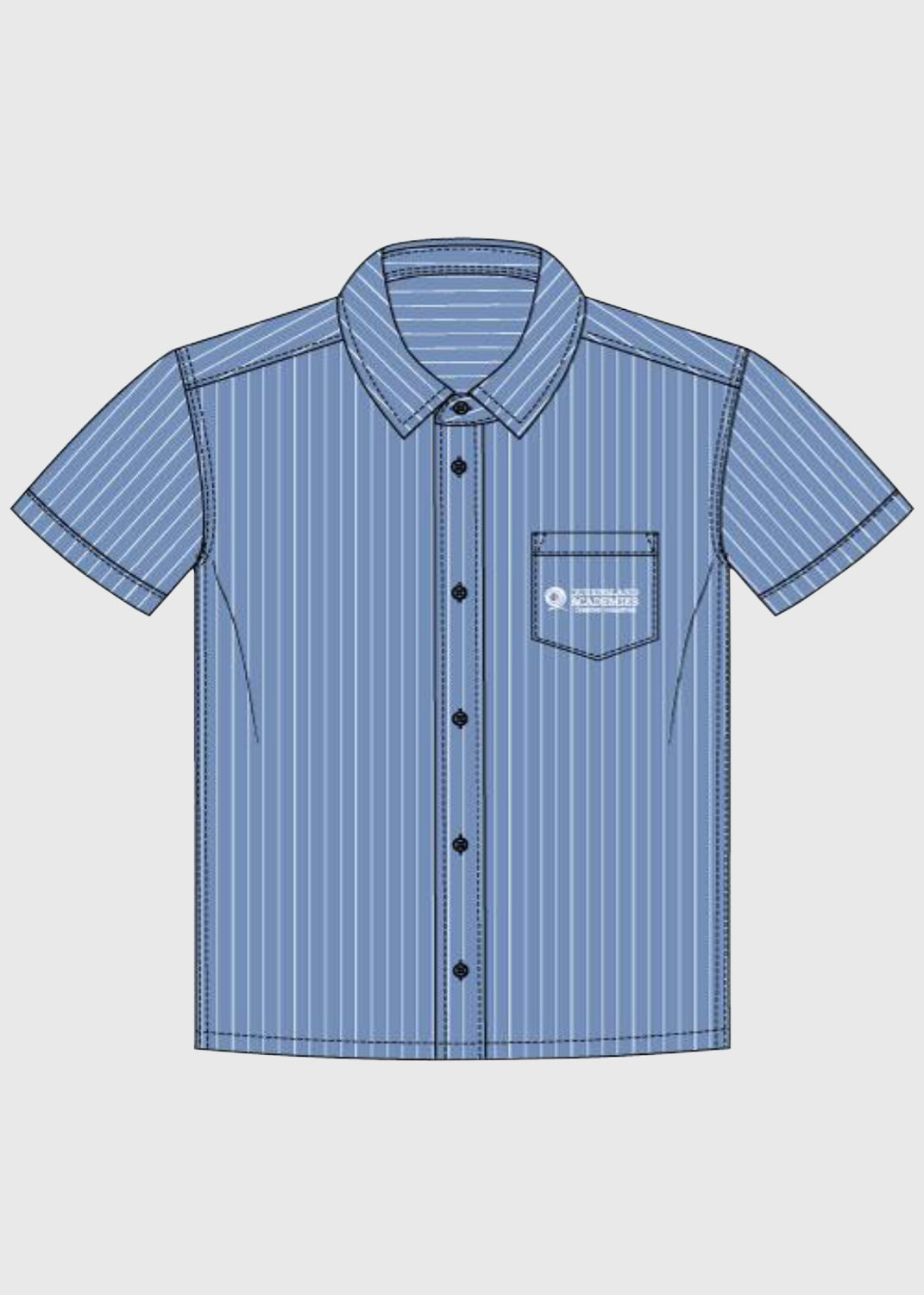 Shirt Blue Boys Short Sleeve