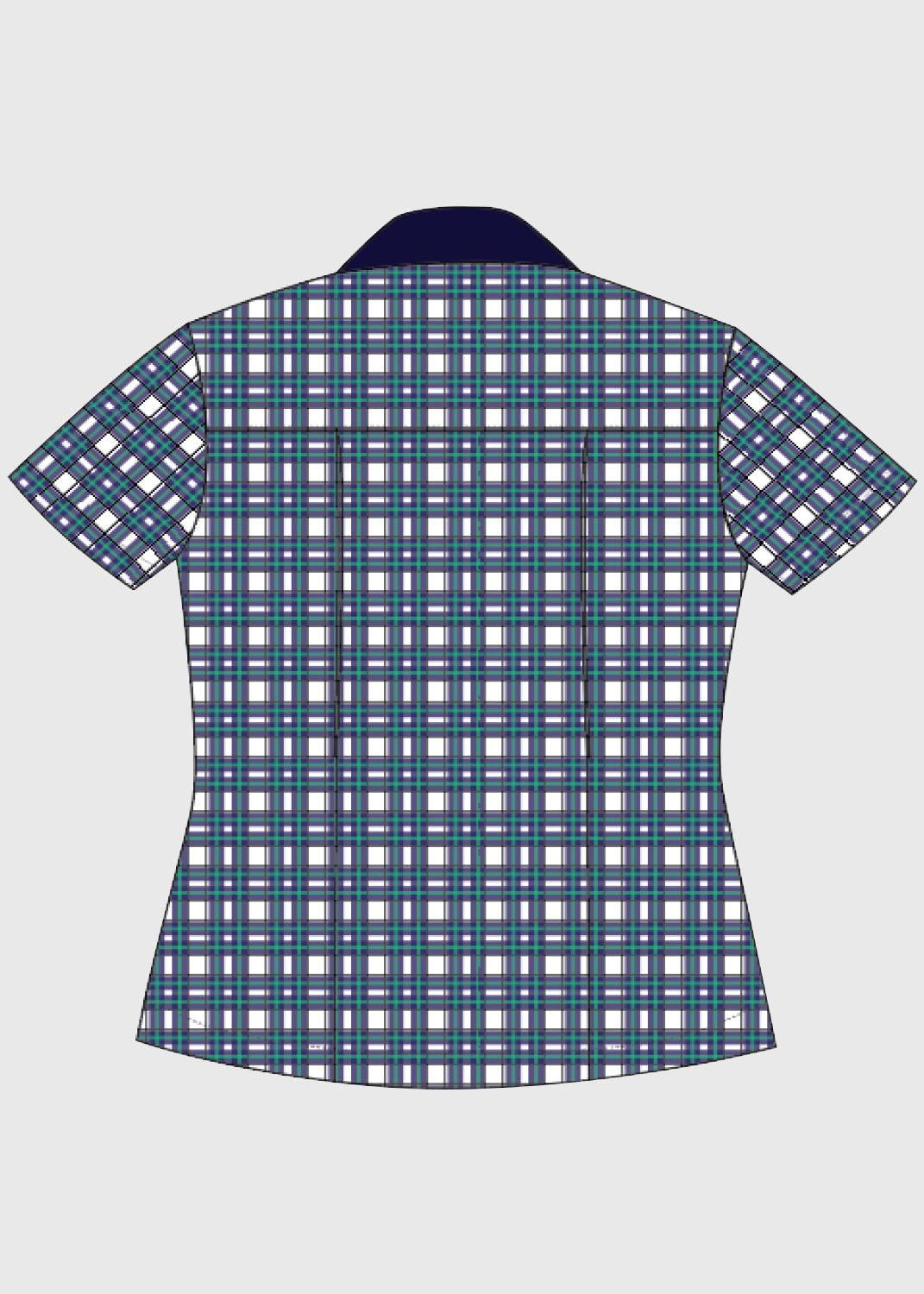 Girls Check Blouse K-10